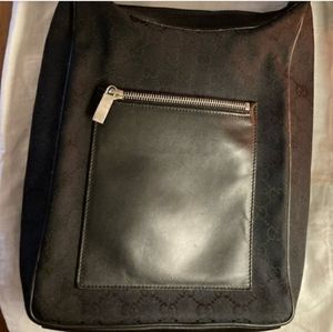 Gucci Monogram Canvas Leather